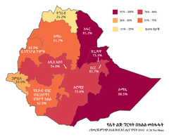Prevalence Map: FGM in Ethiopia (2016, Amharic)